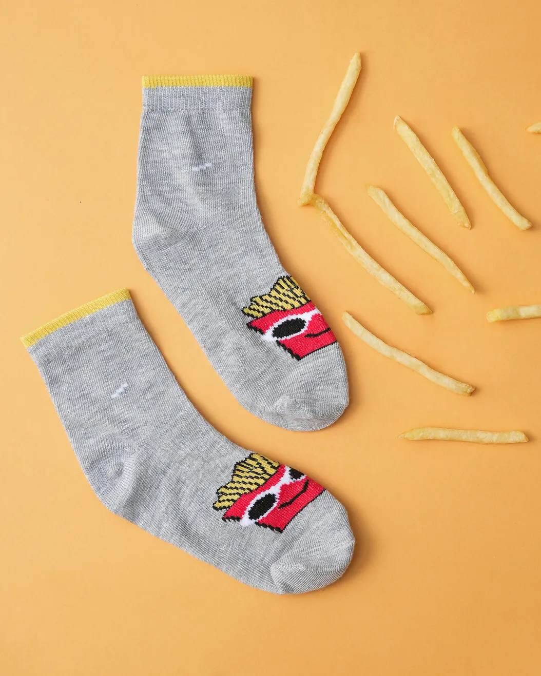 TSE Fry Guy Cool Club Kids Non‑Terry Socks