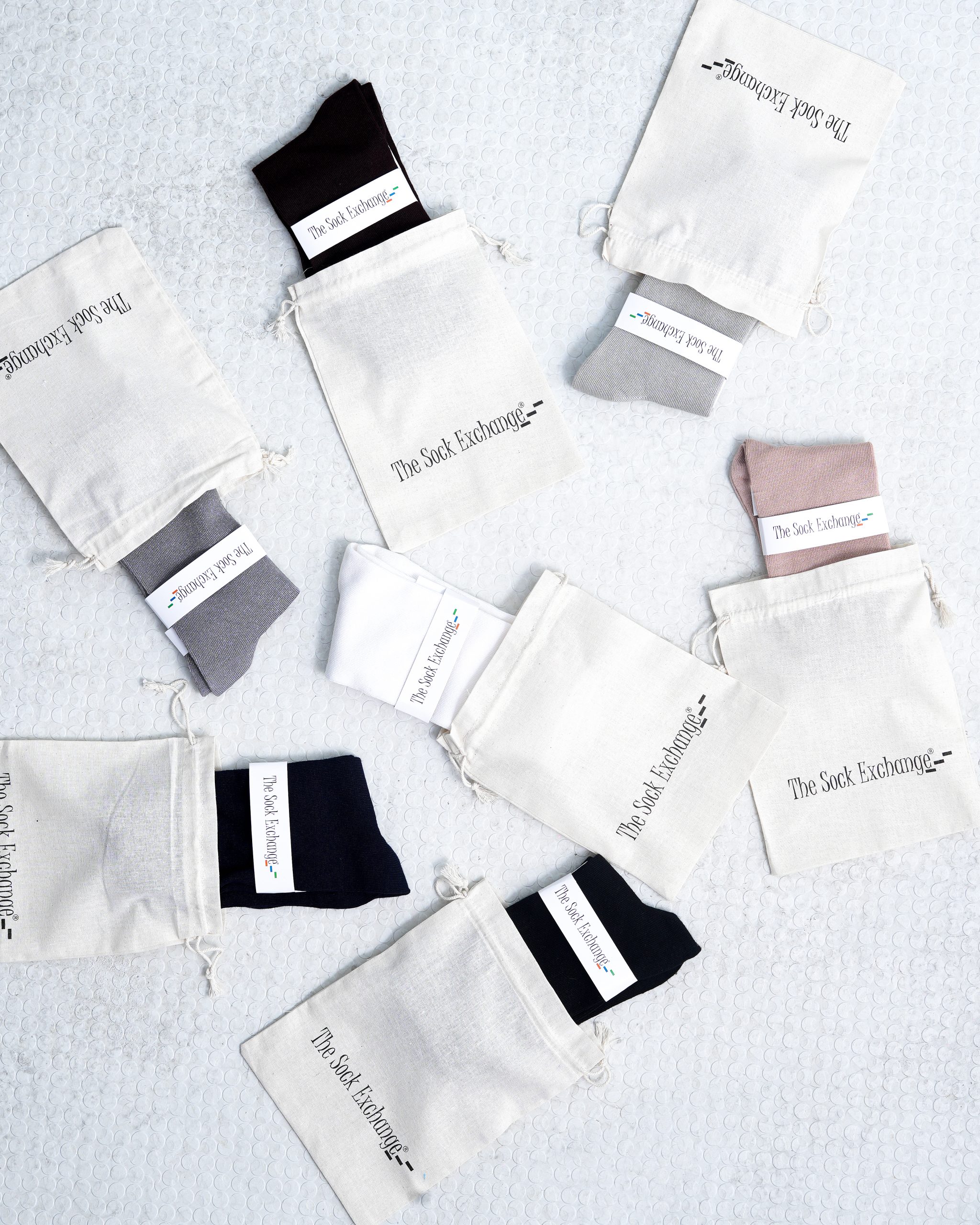 The Monarch Line-Bamboo Socks (Dark Grey)