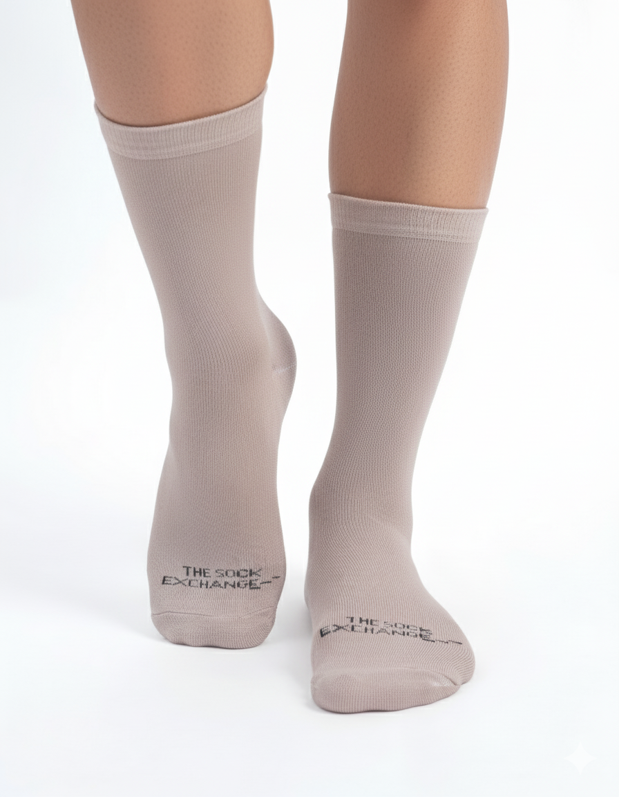 The Monarch Line-Bamboo Socks (Beige)