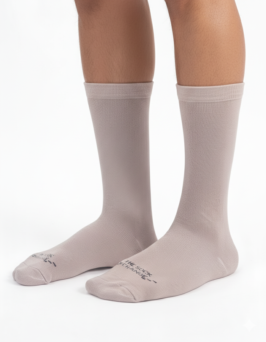 The Monarch Line-Bamboo Socks (Beige) - Image 3