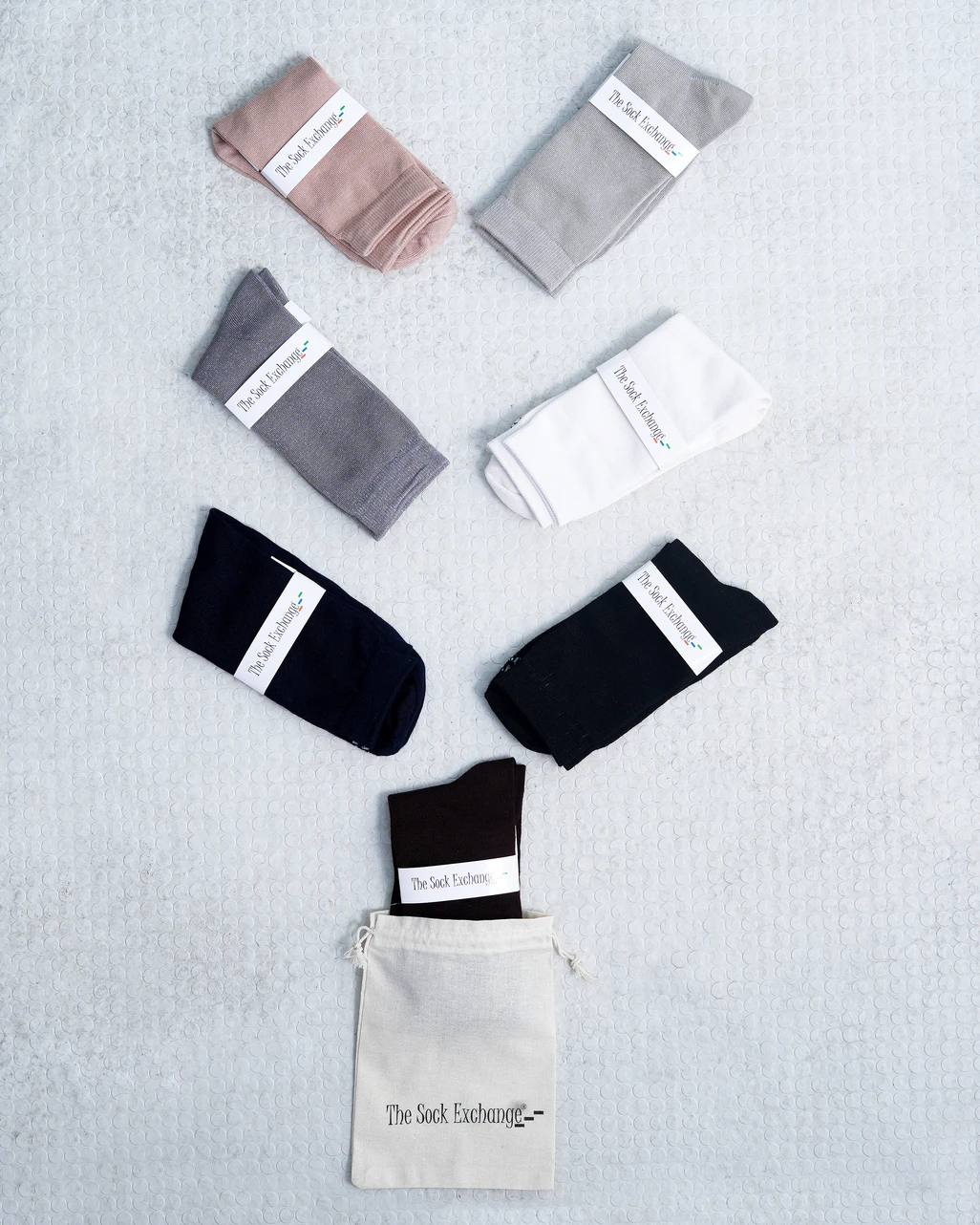 The Monarch Line-Bamboo Socks (Dark Blue) - Image 4