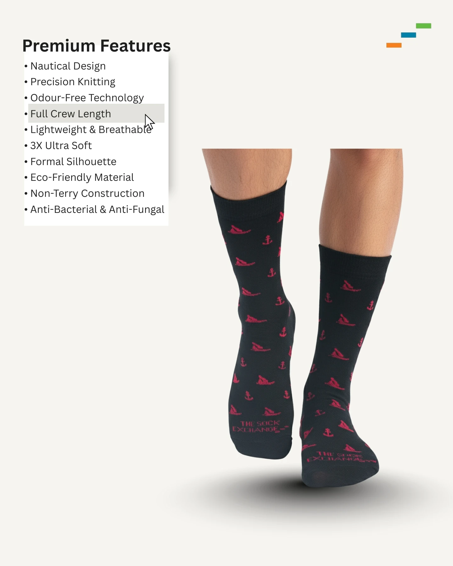 Captain's Crest Bamboo Socks - Image 5