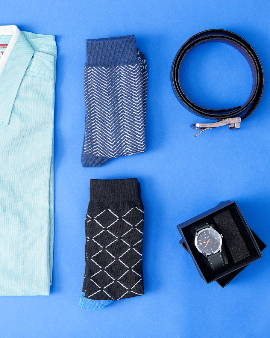 Executive Chevron Crew Socks