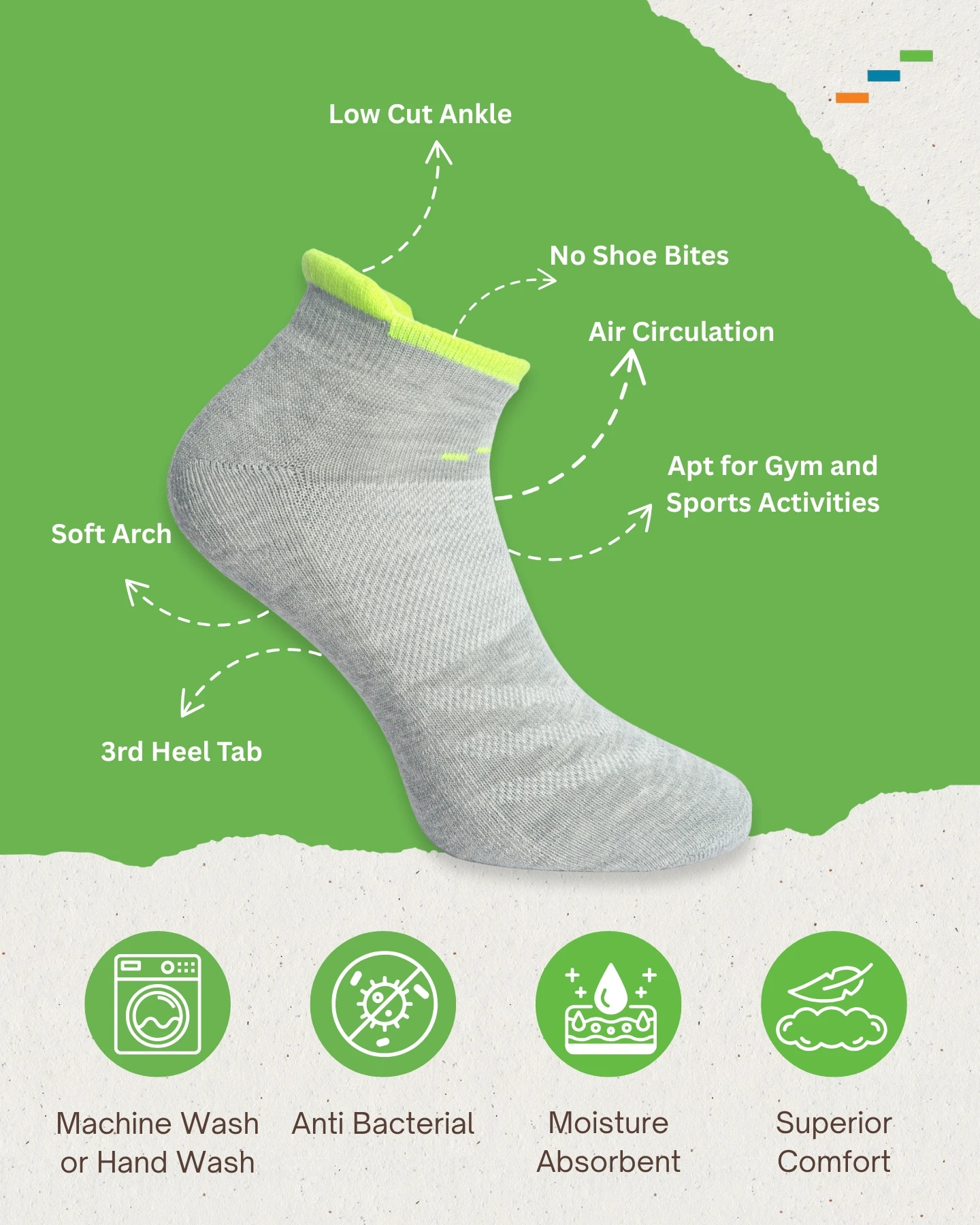 GripMax Performance Ankle Socks - Image 4