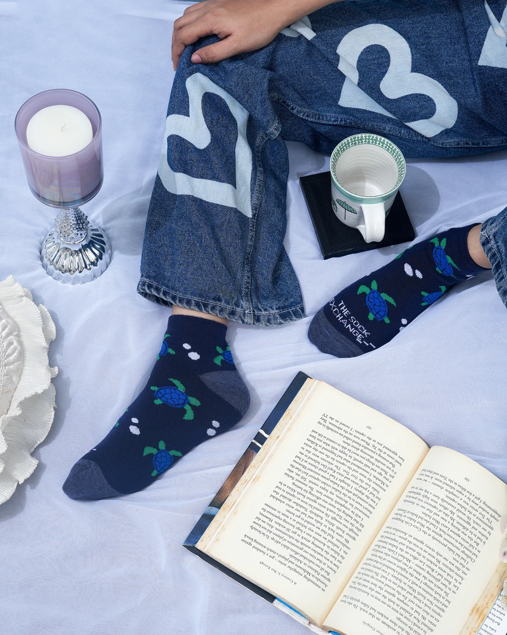 Turtle Trail Ankle Socks