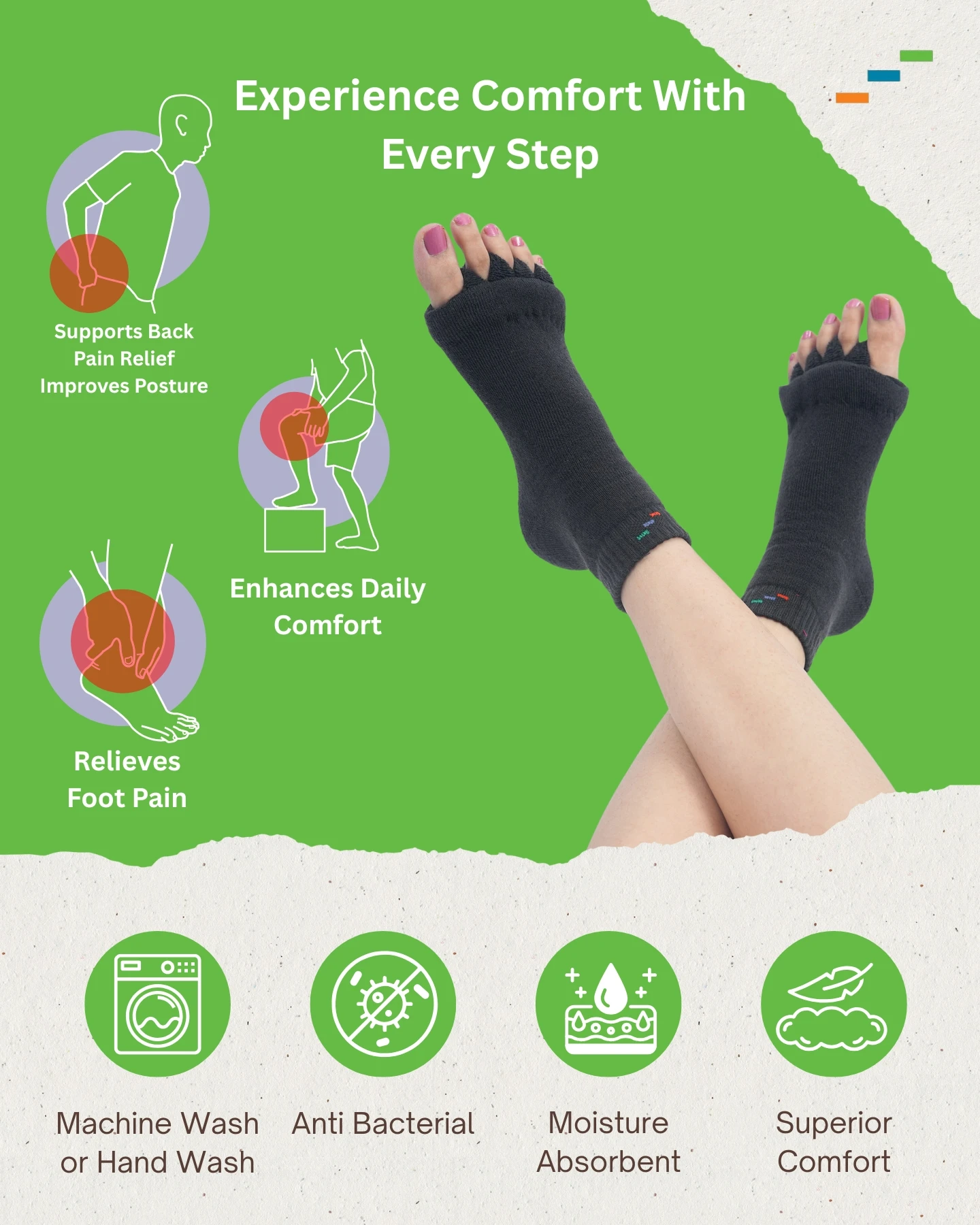 TSE Toe Alignment Socks