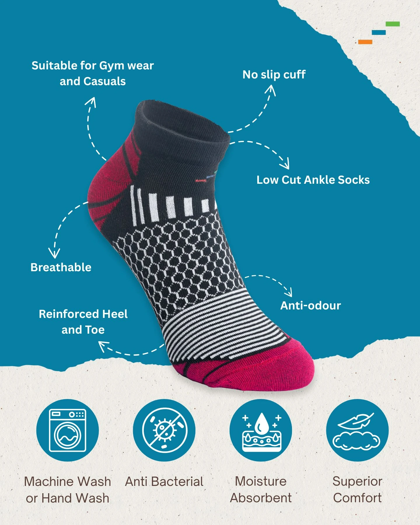 PulseX Low Cut Ankle Socks