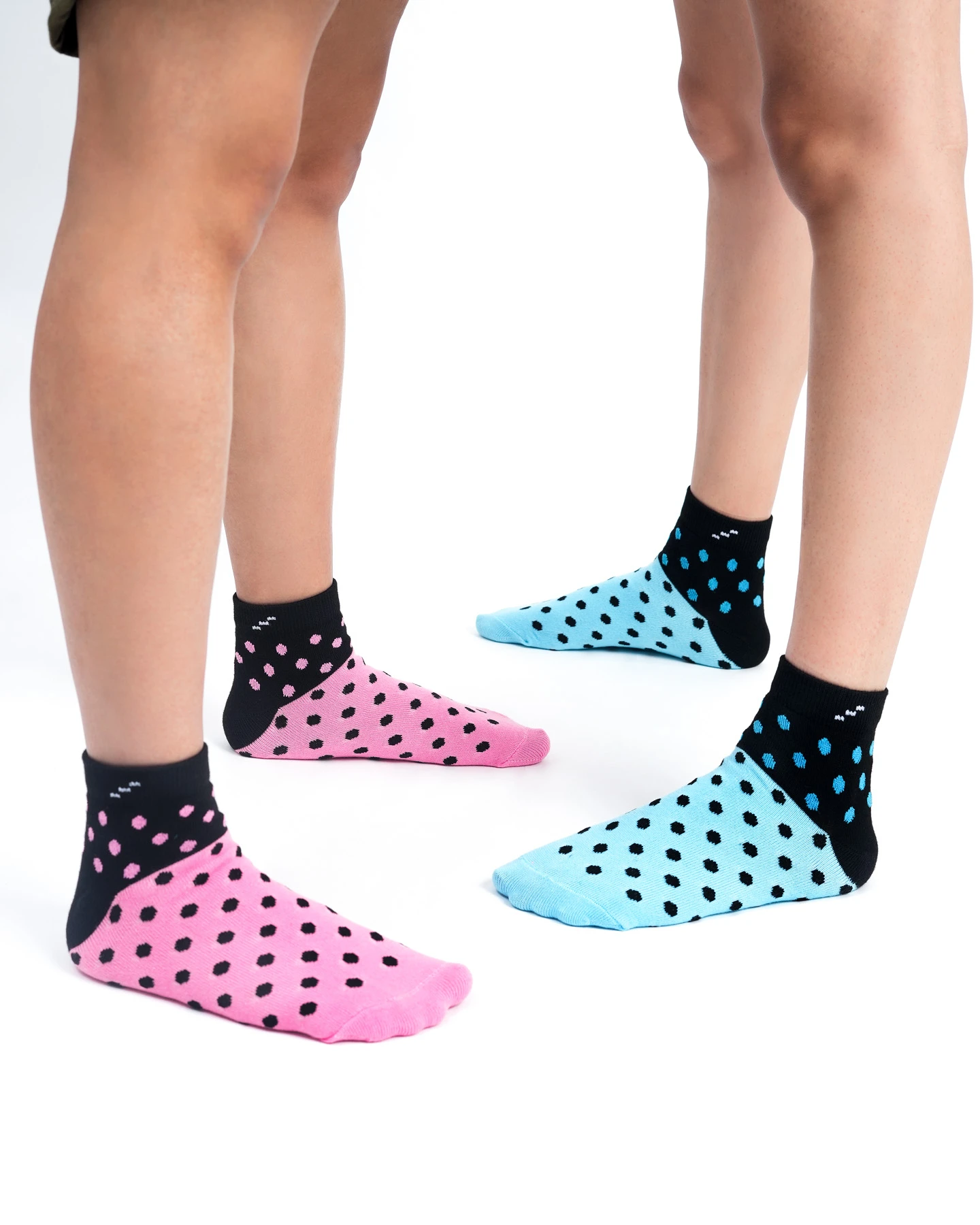 Polka Pop Ankle Socks (Blue) - Image 3