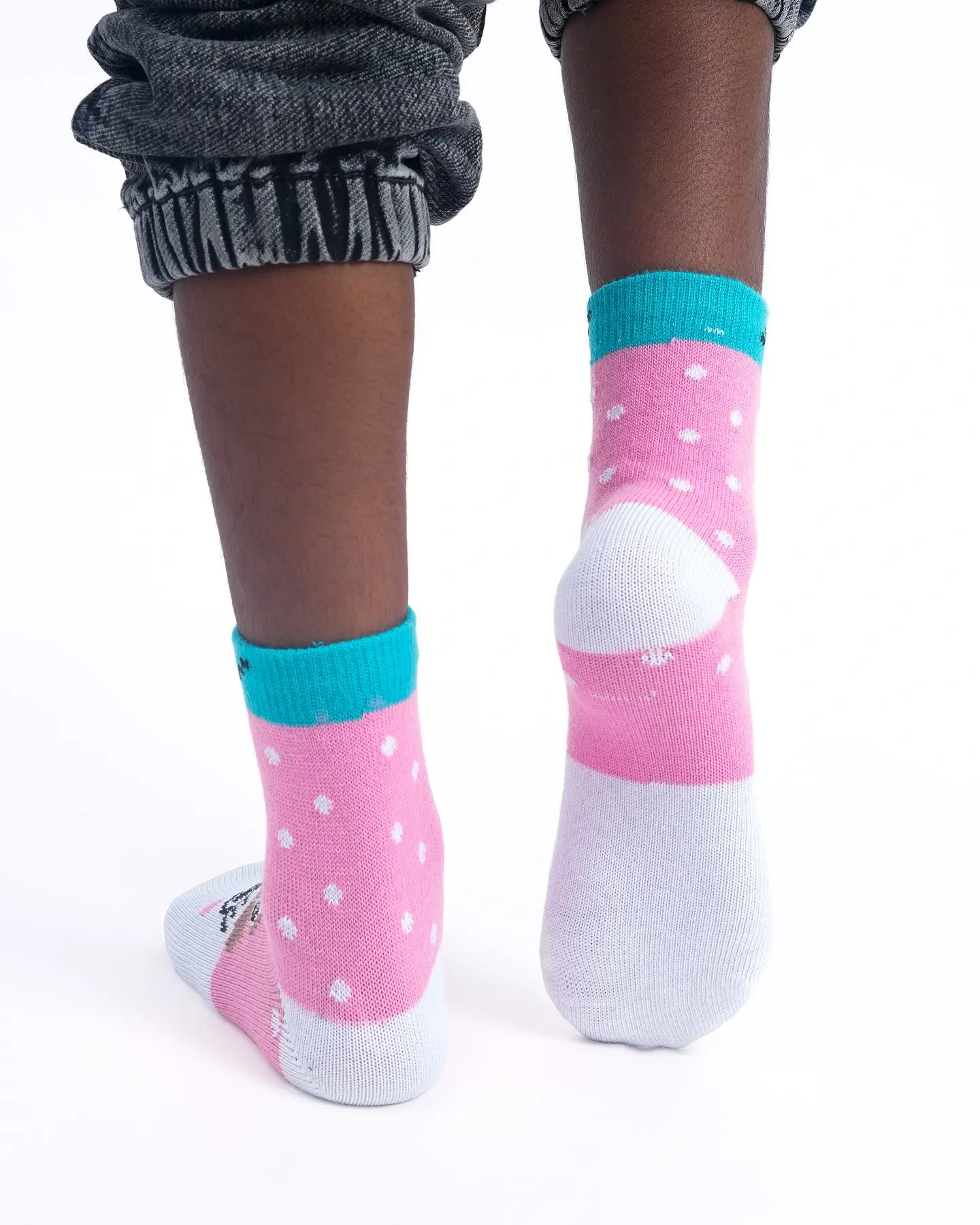 Peekaboo Deerly Dots Kids Socks-Non‑Terry